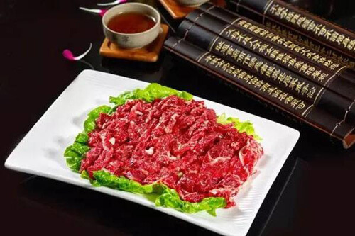 一品牛宴的新鲜牛肉