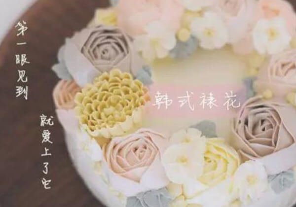爱上蛋糕的韩式裱花